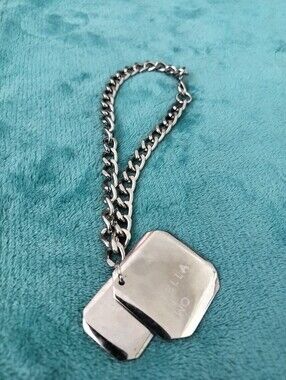 Rare Vintage Stella McCartney "Stella in Two" Solid Perfume Pendant Curb Chain